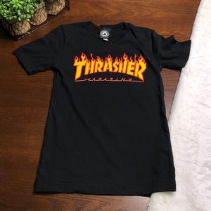 Thrasher magazine skater pink emo t-shirt xs